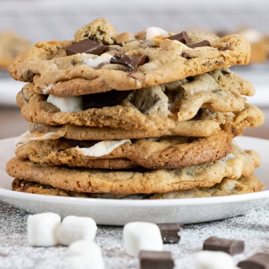 Chocolate Chunk Marshmallow Cookies