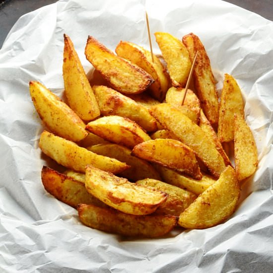 Easy Spiced Potato Wedges Recipe