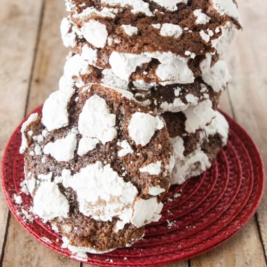 Chocolate Crackle Top Cookies