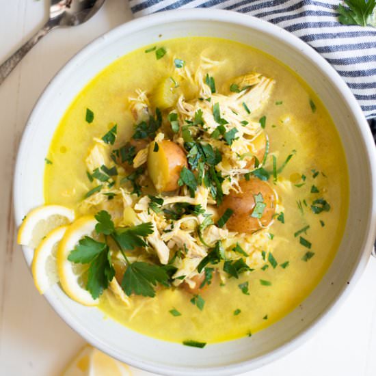 Sunshine Lemon Chicken Chowder