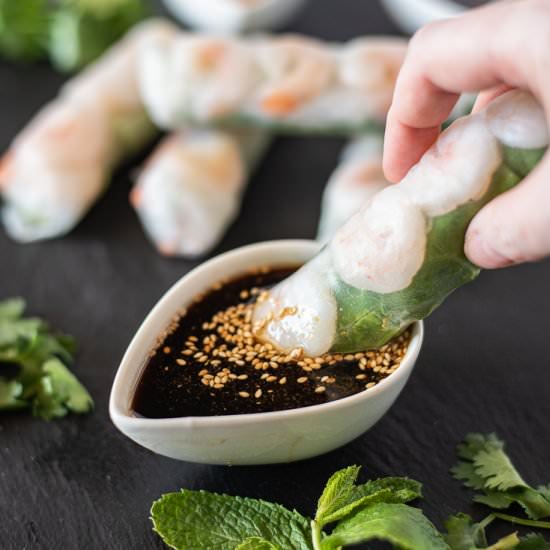 Vietnamese Summer Shrimp Rolls