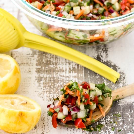 Chopped Cucumber Summer Salad