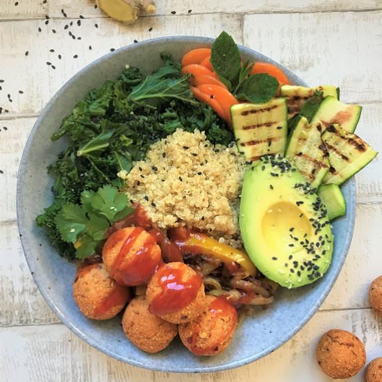 Spicy Thai Style Tofu Balls