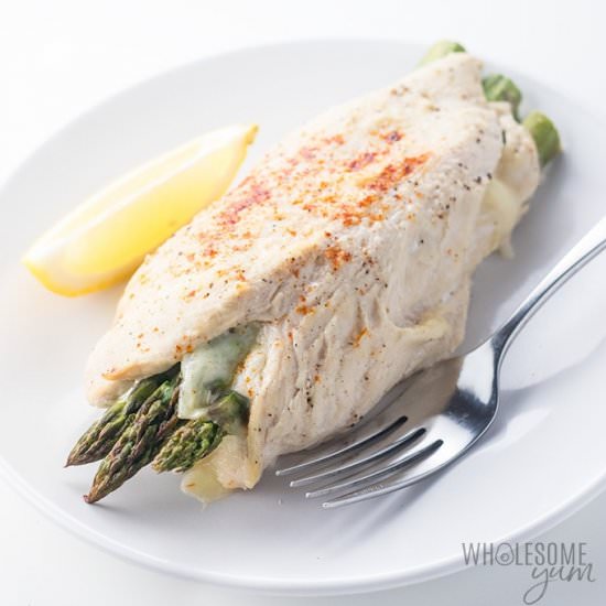 HEALTHY ASPARAGUS STUFFED CHICKEN