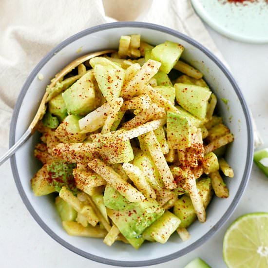 Chili Lime Jicama & Cucumber Salad