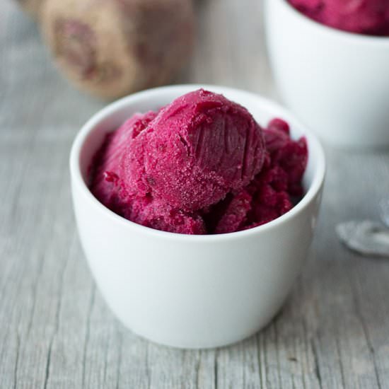 Honey Roasted Beet Nice Cream