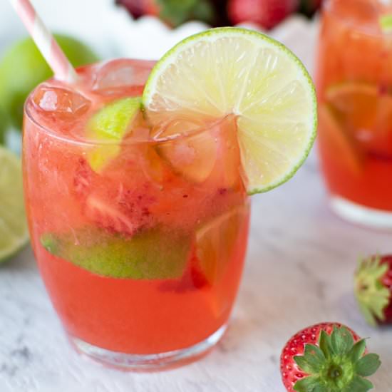 Strawberry Lime Water