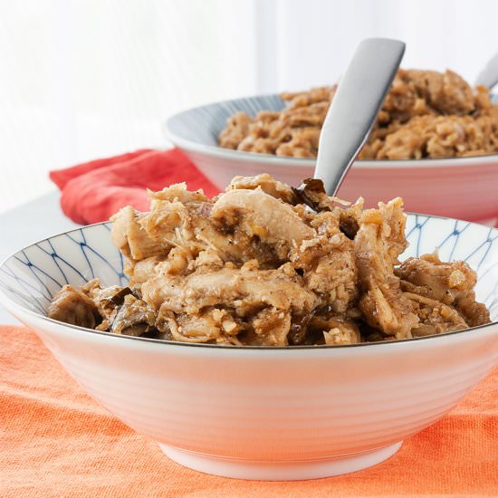 Ayam suwir saus empal