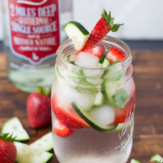Strawberry Basil Infused Water