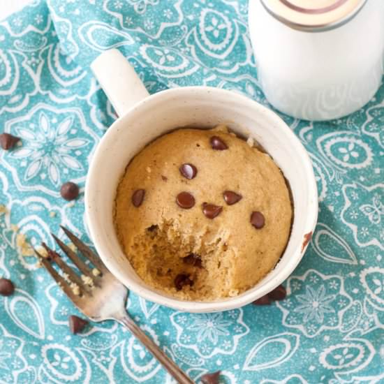 Gluten Free Chocolate Chip Mug Cake