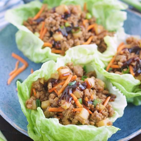 Ground Turkey Lettuce Wraps