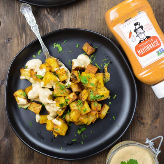 Roasted Chipotle Ranch Potatoes