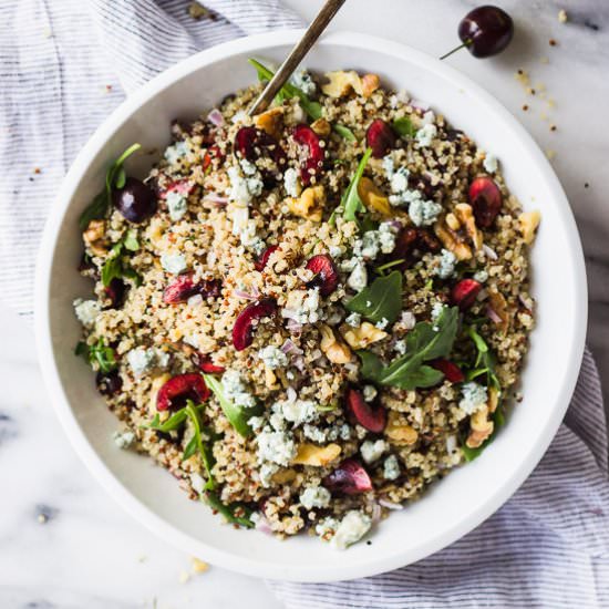Quick Cherry Quinoa Salad
