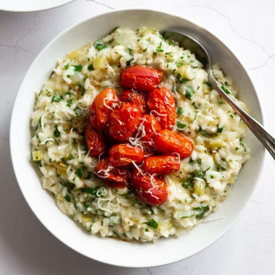 Tabbouleh Risotto & Roast Tomatoes