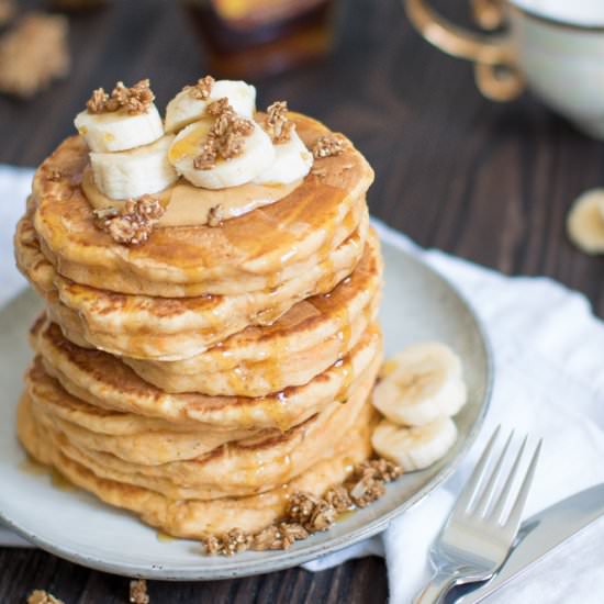 Thick + Fluffy Sweet Potato Pancake
