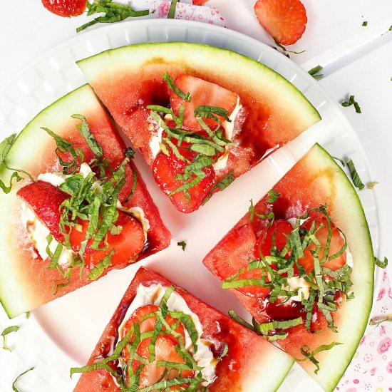 Watermelon Pizza Easy Fruit Dessert