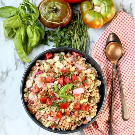 Greek Farro Salad
