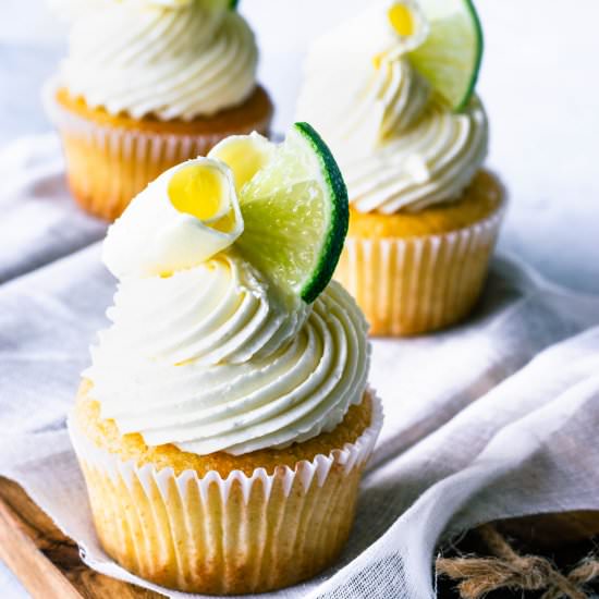 White Chocolate Lime Cupcakes