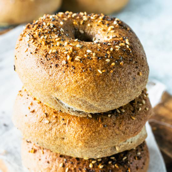 Sourdough Everything Bagels