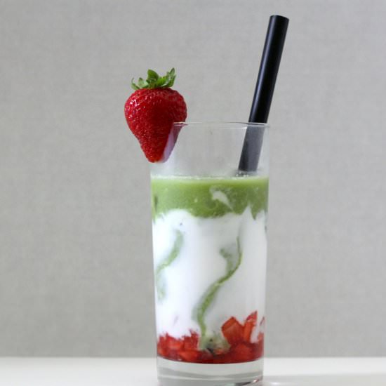 Strawberry Matcha Latte