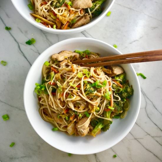 Teriyaki Peanut Sauce Chicken Bowl
