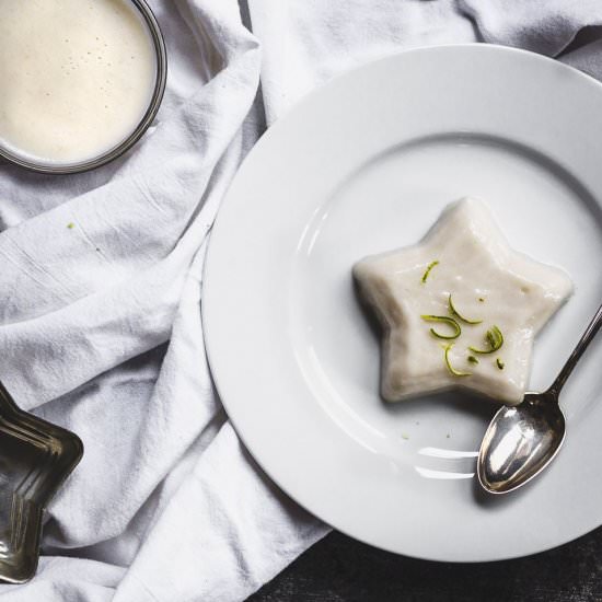 Coconut Lime Panna Cotta