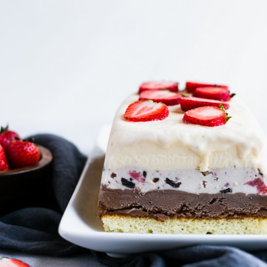 4-Layer Ice Cream Cake