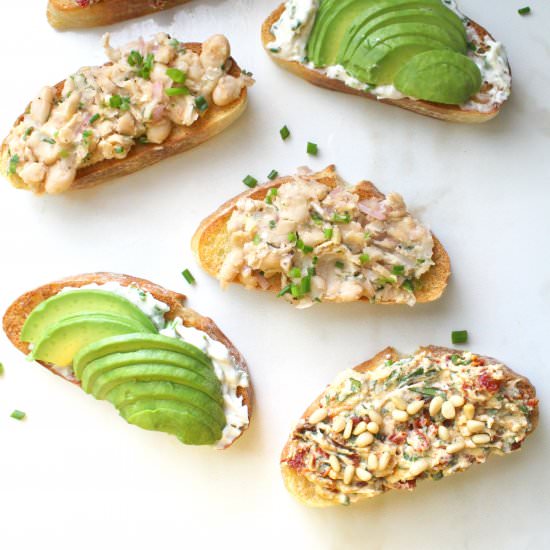 Vegan Toast 3 Ways