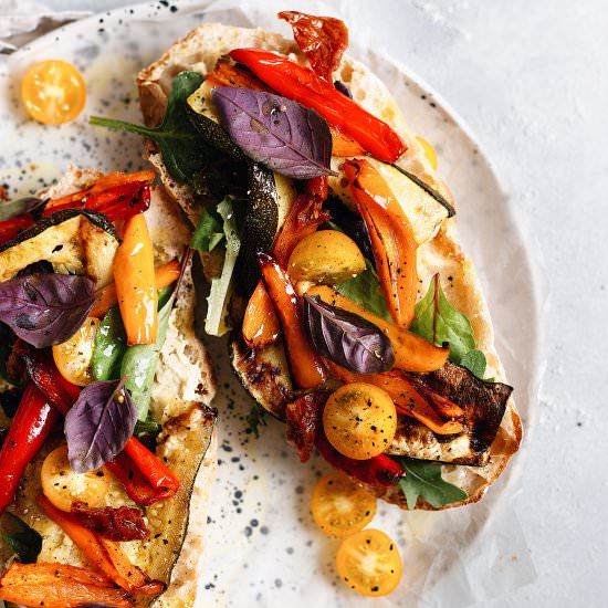 Summer Roasted Vegetable Ciabatta