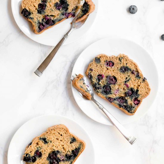 Blueberry Oatmeal Breakfast Bread