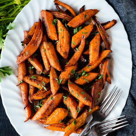 Chipotle Honey Roasted Carrots