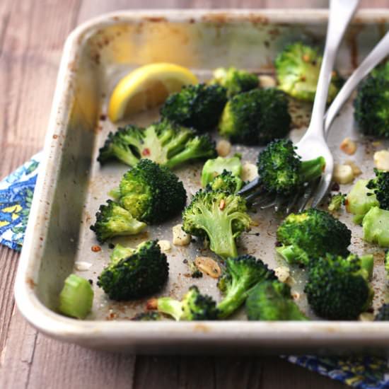 Toaster Oven Roasted Broccoli