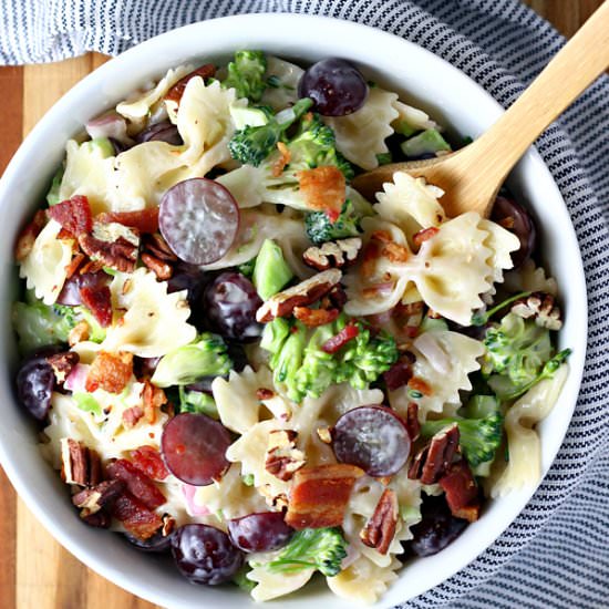 Broccoli Bowtie Pasta Salad