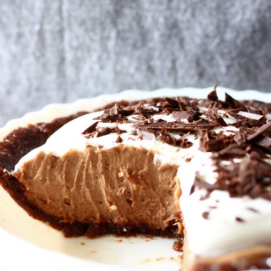 Vegan Chocolate Silk Pie