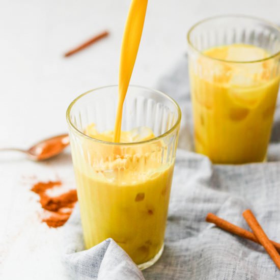 Iced Bulletproof Turmeric Latte