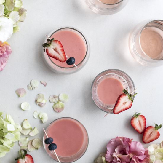 Raspberry and rosé pots de crème