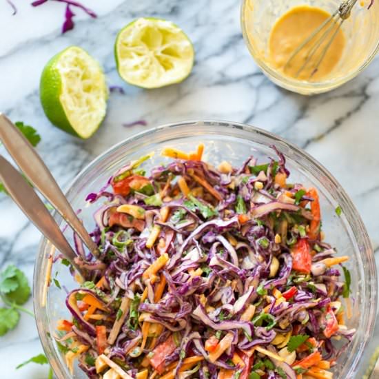 Thai Peanut Coleslaw