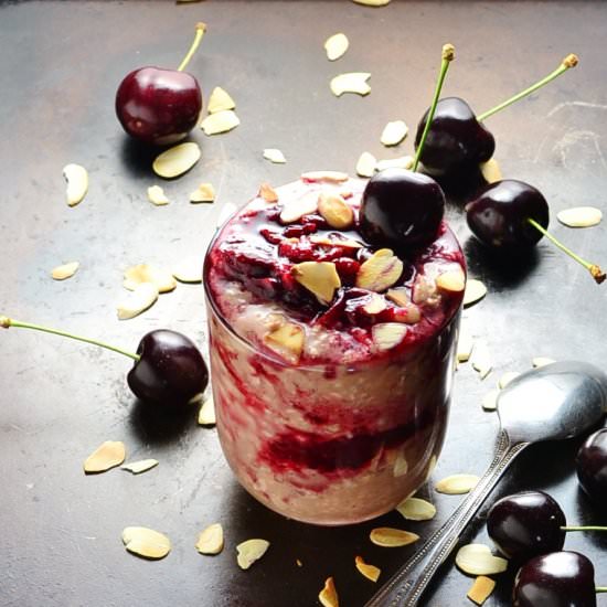 Cherry Cocoa Overnight Oats