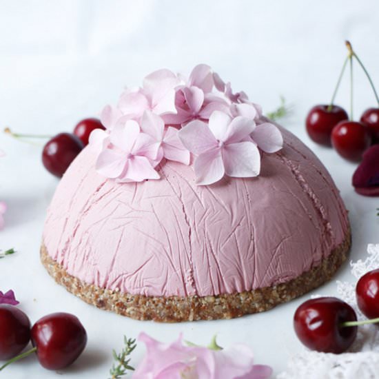 Peach Cherry Cheesecake