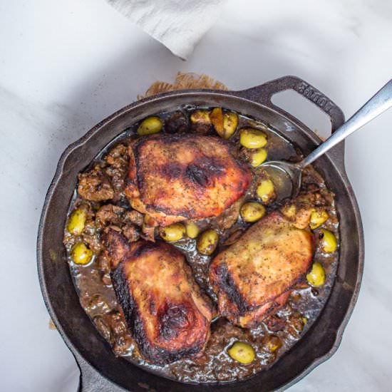 Moroccan Roasted Lemon Chicken