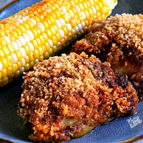Crispy Baked BBQ Chicken Thighs