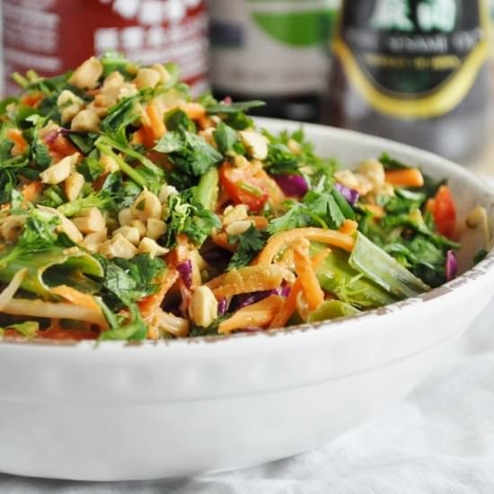 Peanut Lime Zucchini Noodles