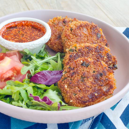 Kimchi Quinoa Patties