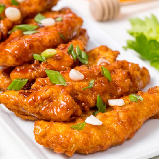 Chipotle-honey chicken crispers