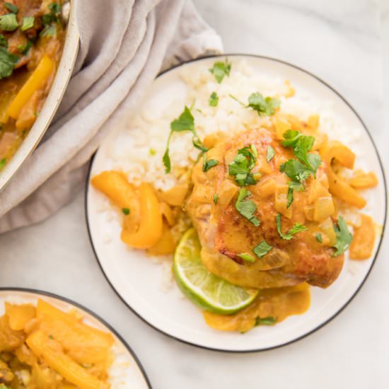 coconut curry turmeric chicken