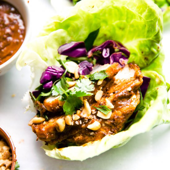 Chinese BBQ Pork Lettuce Wraps