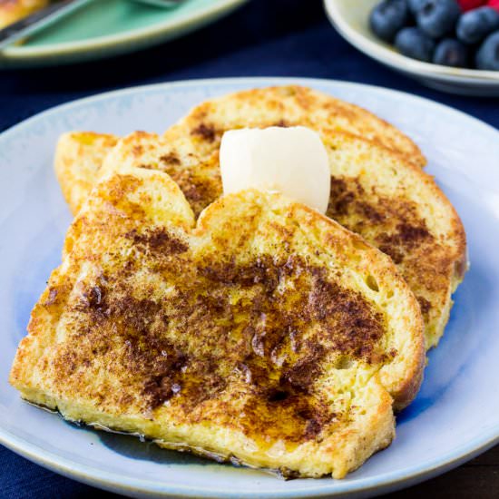 Vanilla Cinnamon French Toast