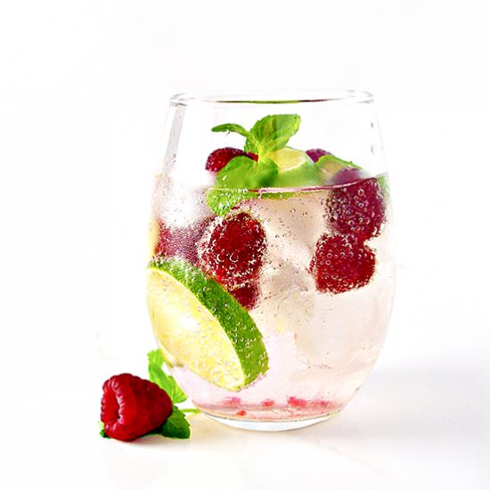 Raspberry Lime Sparkling Water