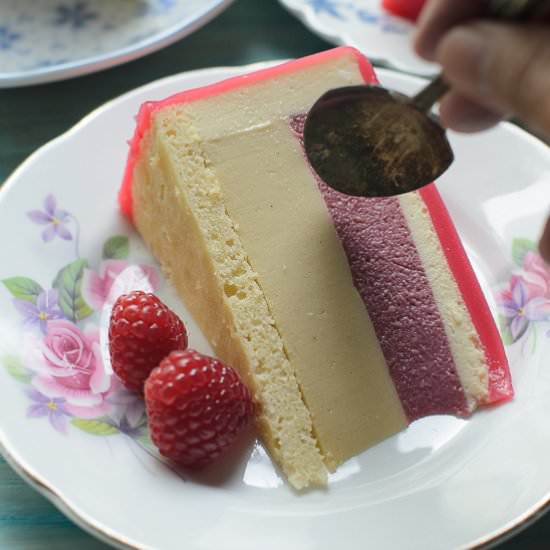 Honey and Raspberry Entremet