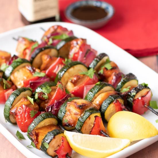 Honey BBQ Chicken Skewers